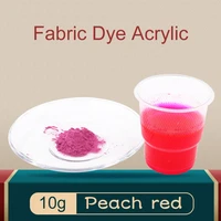 fabric dyeing for clothing acrylic paint 10g peach red dyestuff textile dyeing for cotton nylon silk clothes dye