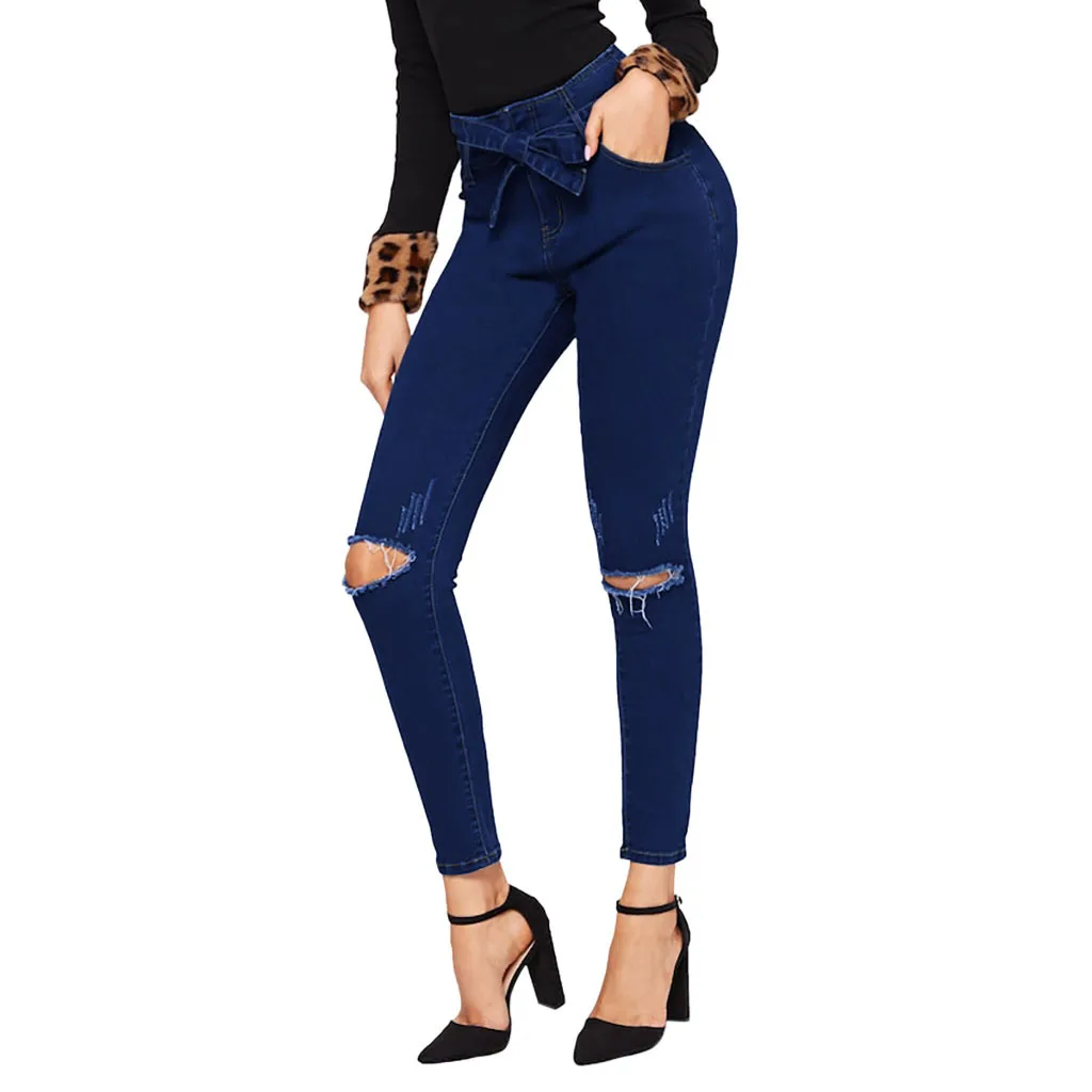 SAGACE женские эластичные джинсы для женщин с эластичным поясом размера плюс
