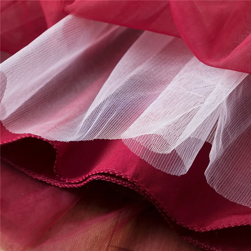 

Sequined Flower Girls Christmas Dress Elegant Children Red New Year Costume Kids dresses for Girls Birthday Party Dress Vestidos