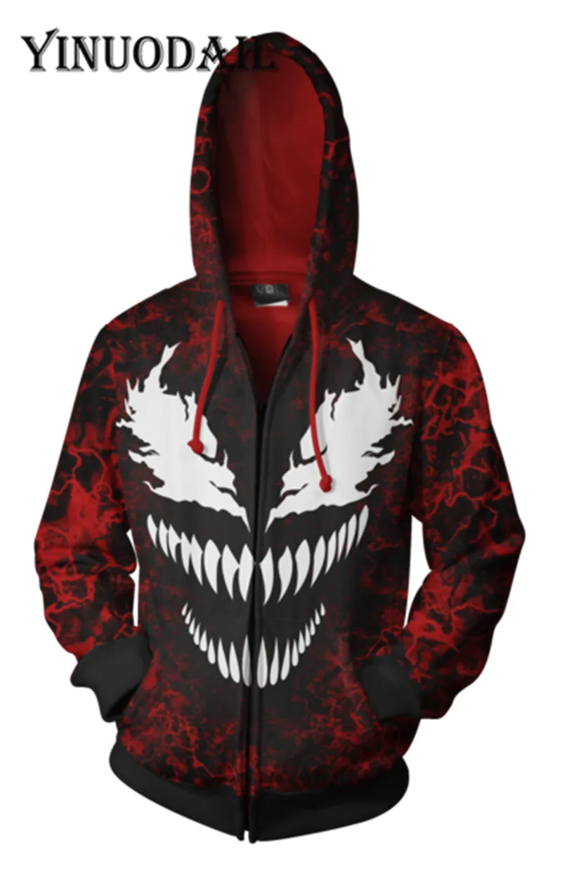Fans Wear Red чудо яд 3D Толстовка с капюшоном для женщин и мужчин длинным рукавом игр