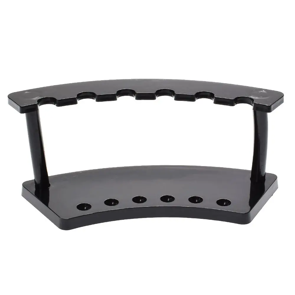 Пластиковый держатель подставка для ручек прозрачный черный Настольный