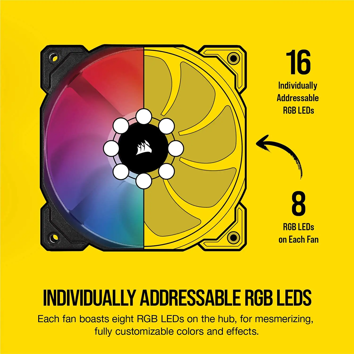 Corsair Fan iCUE SP140 RGB Pro Performance 140 мм Одноконтурный/(комплект с двумя вентиляторами и