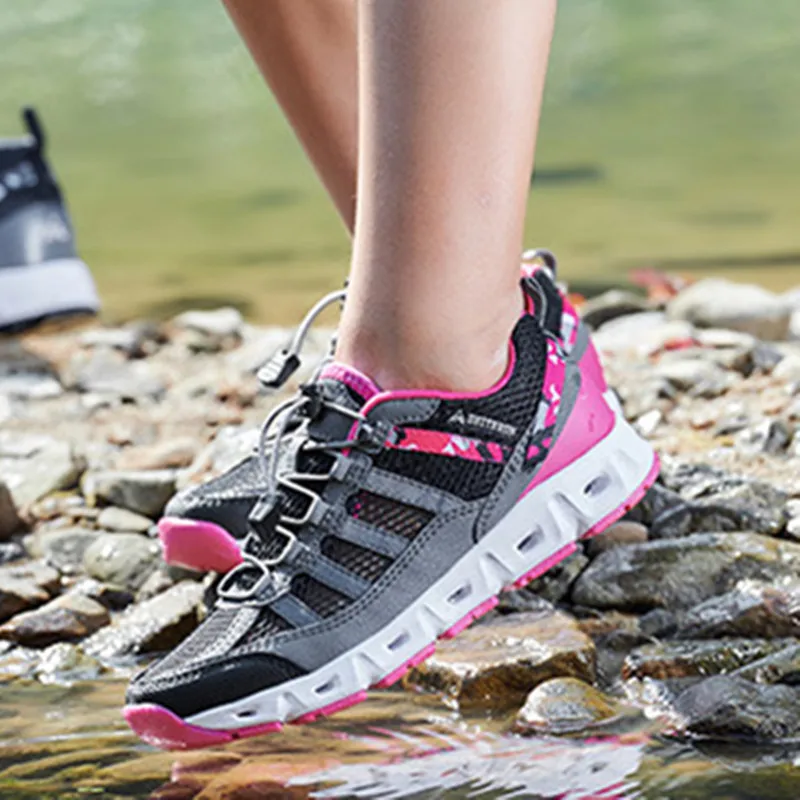 

Unisex Hiking Sneakers Breathable Mesh Men Trekking Shoes Non-slip Women Climbing Footwear Outdoor Sport Casual Camping Walking