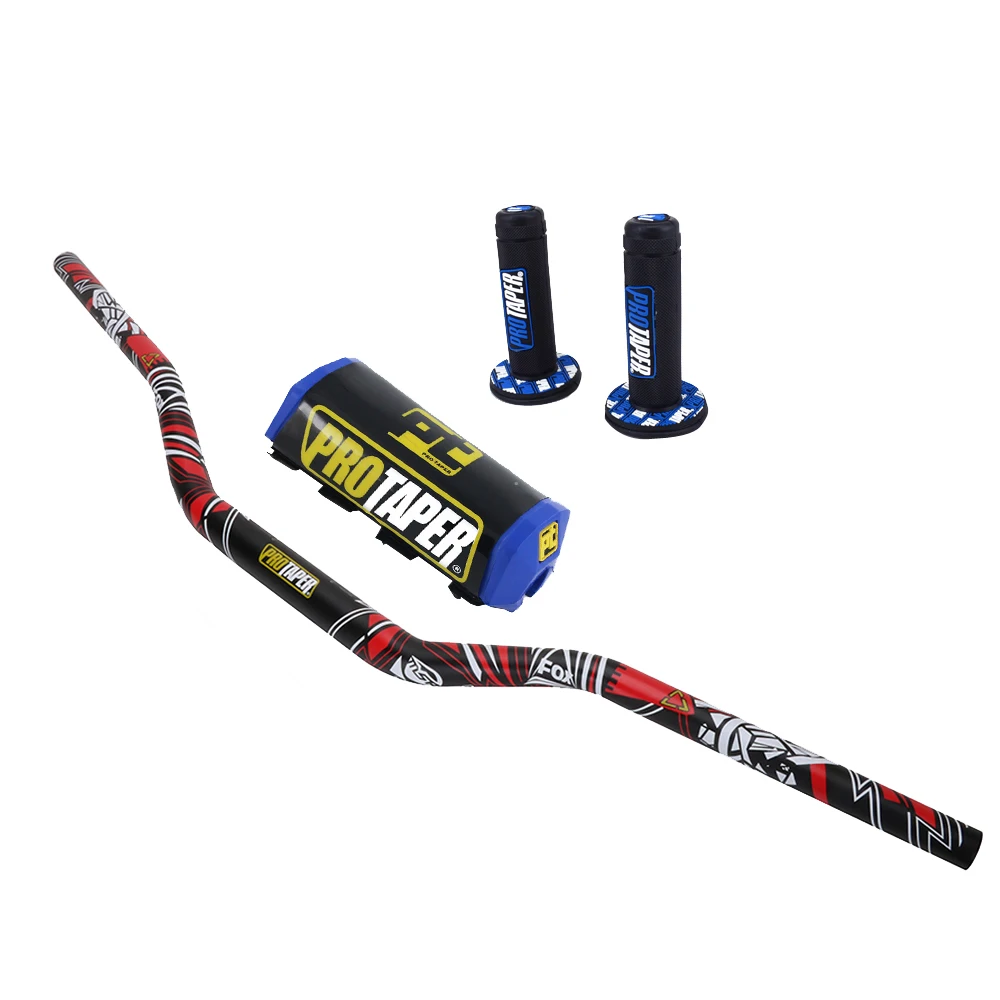 Мотоцикл 28 мм 1-1/" Fat Bar руль Грипсы колодки для KTM HONDA KAWASAKI SUZUKI YAMAHA CRF Protaper Pro Dirt Bike Motorcross