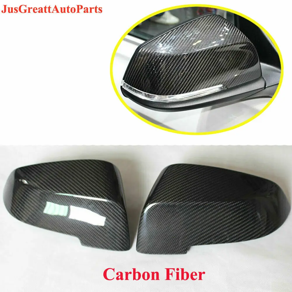 

For BMW F20 F30 F32 F33 E84 2012-2019 2pcs/set Carbon Fiber Rearview Mirrors Cover Cap