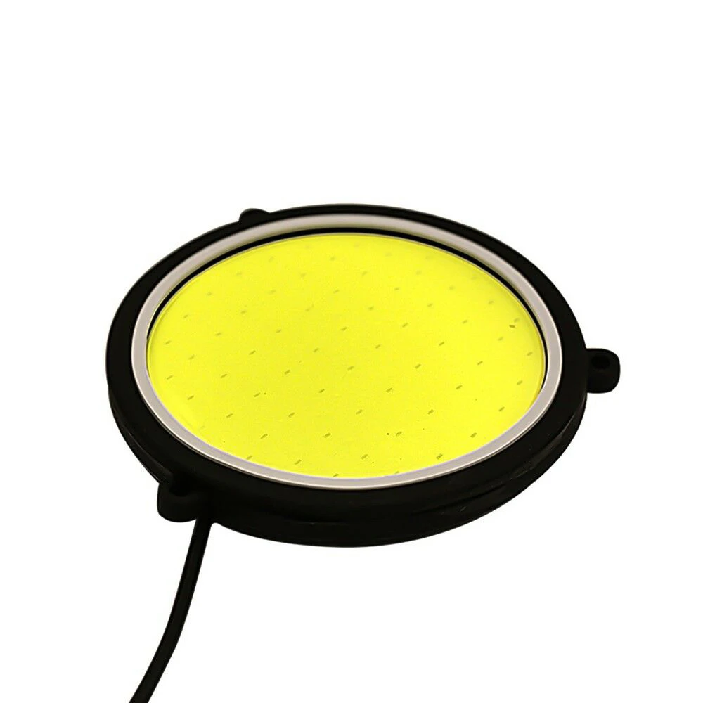 AOSHIKE 2019 Новый 90 мм DC 12V COB IP65 круглый дневной ходовой свет 10 Вт белый светодиодный