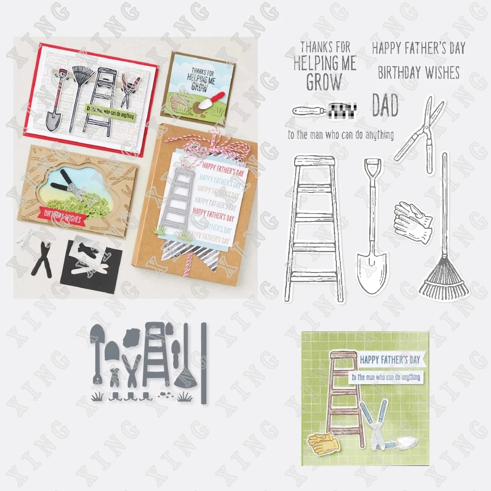 

2022 Spring New Home Background Metal embossing Cut Dies and Stamps Diy Greeting Card Scrapbook Christmas Gift Crafts Decoration