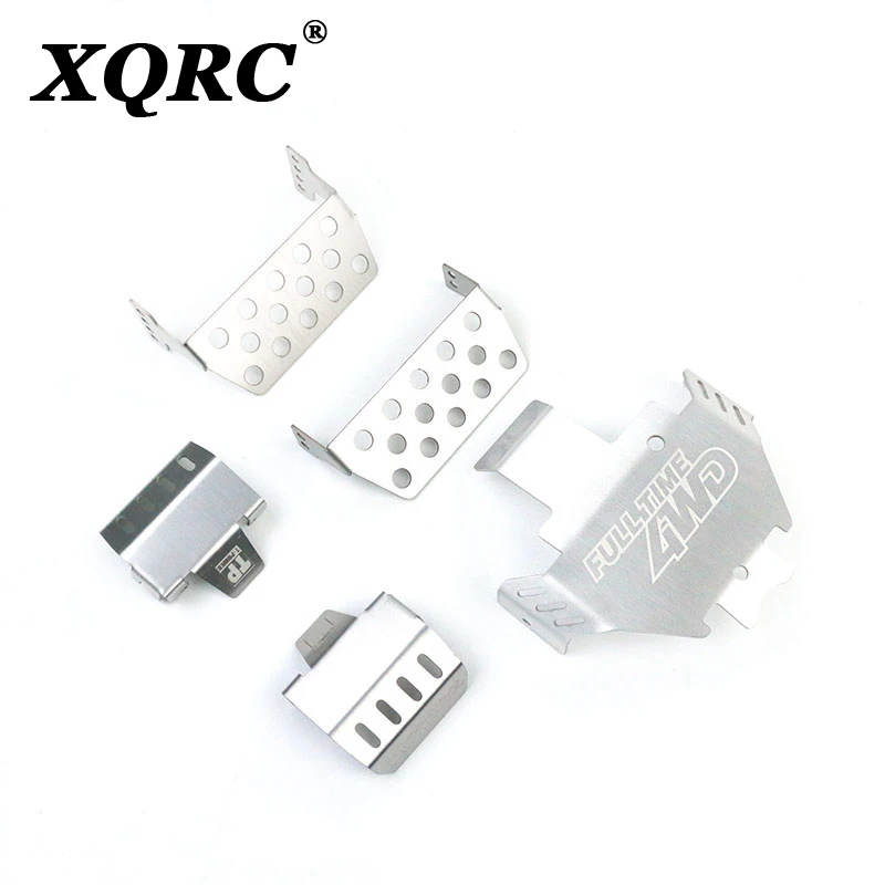

XQRC Trx4 standless steel chase armor axle protector skid plate for 1 / 10 RC crawler traxxas trx-4 guard Mustang G500