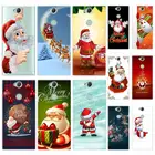 Рождественский прозрачный силиконовый чехол с Санта-Клаусом из ТПУ для Sony Xperia L1 L2 L3 X XA XA1 XA2 XA3 XZ XZ1 XZ2 XZ3 XZ4 Plus