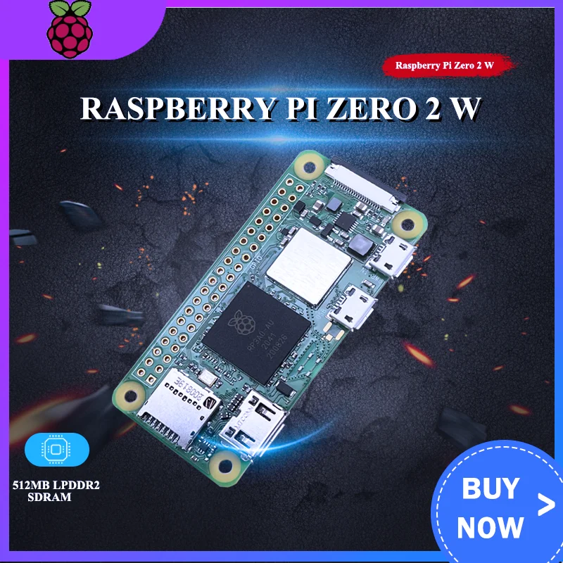 

Raspberry Pi Zero 2 W Broadcom BCM2710A1 Quad-core 64-bit SoC 2.4GHz IEEE for Bluetooth 4.2 Board Pi Zero 2 W