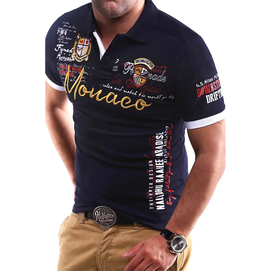 Брендовая футболка ZOGAA новая модная мужская облегающая с коротким рукавом