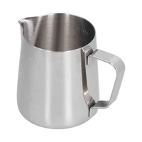 400ml stainless steel frothing cup pointed spout coffee art pitcher milk steaming jug with scale coffee cafeteira expresso