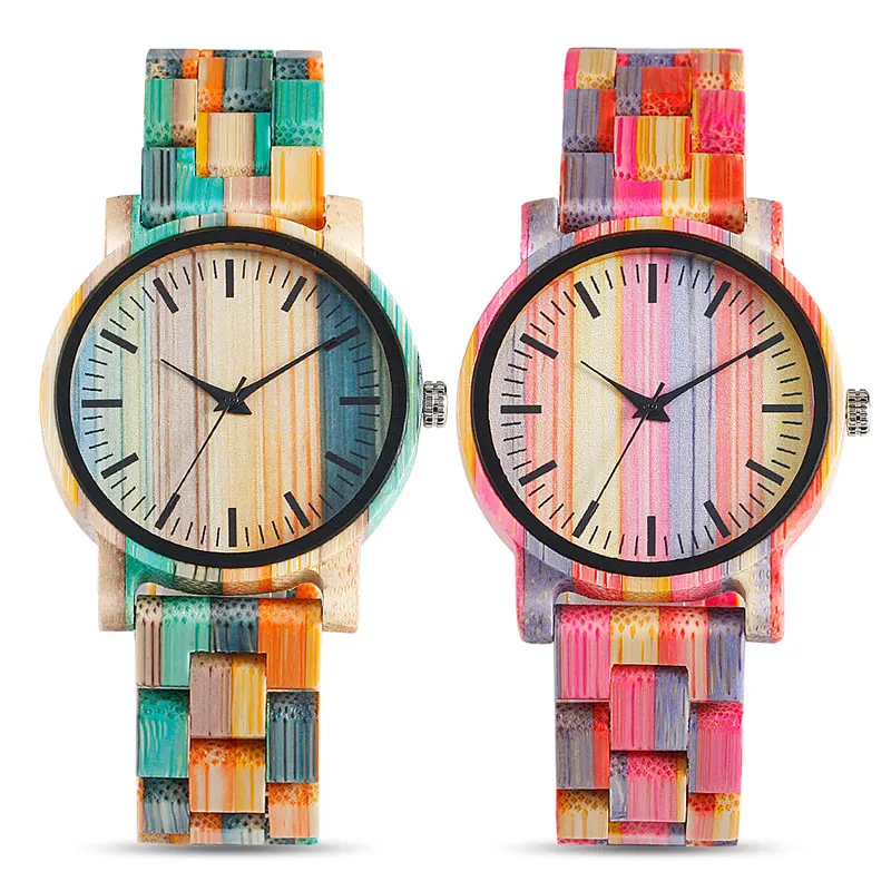 QW спортивные водонепроницаемые бамбуковые наручные часы женские деревянные |