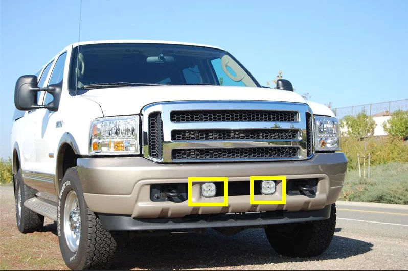 2x светодиодный противотуманный светильник дымовая линза для Ford F250 F350 F450 F550 2005 2007