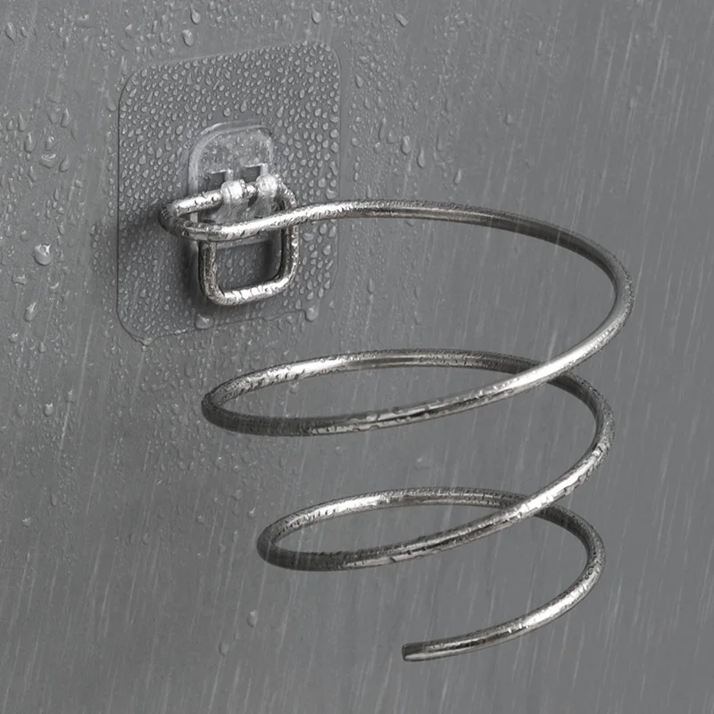 Настенная полка для ванной органайзер держатель фена аксессуаров продукты