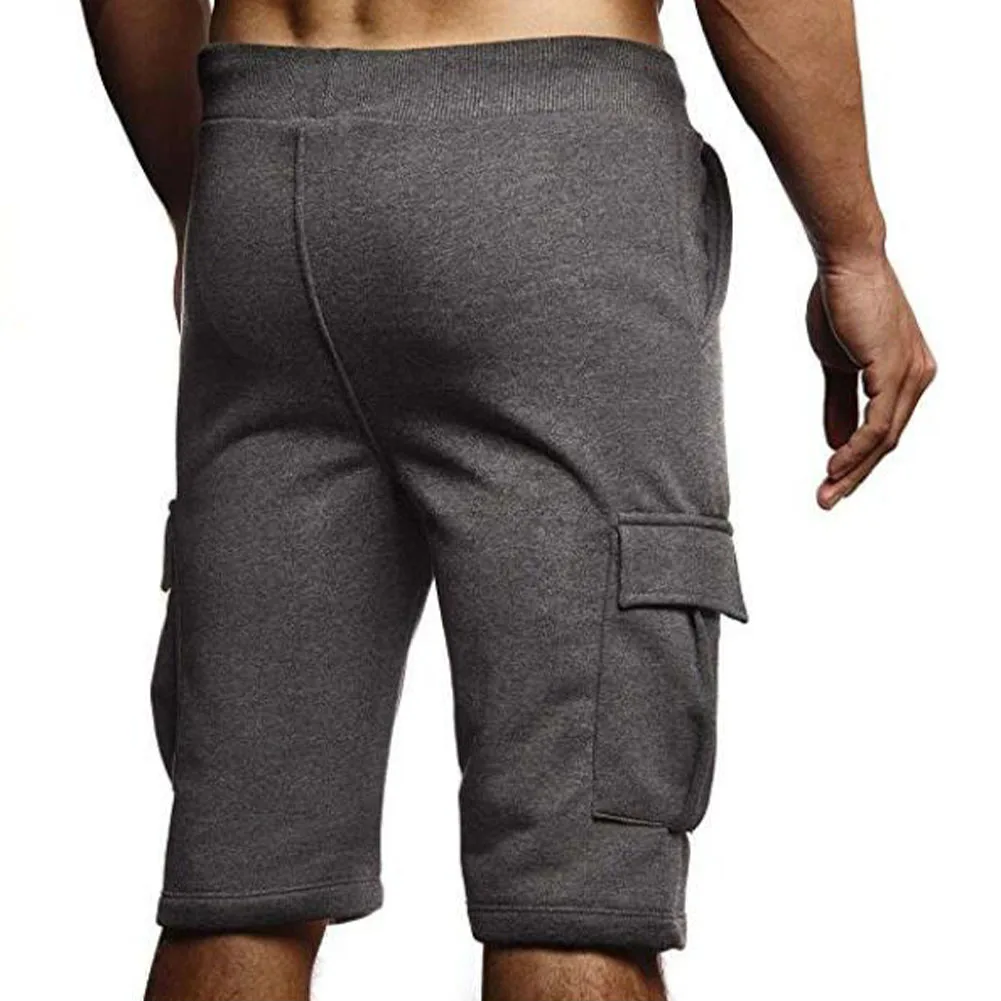 

Men Summer Shorts Solid Color Simple Casual Pocket Sports Shorts For Beach Male Clothes Cotton shorts Stretch Soft Comfort