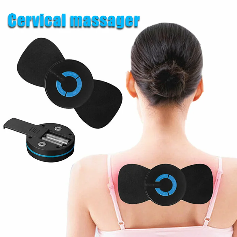 Портативный мини Электрический массажер для шеи шейный массаж Стимулятор боли
