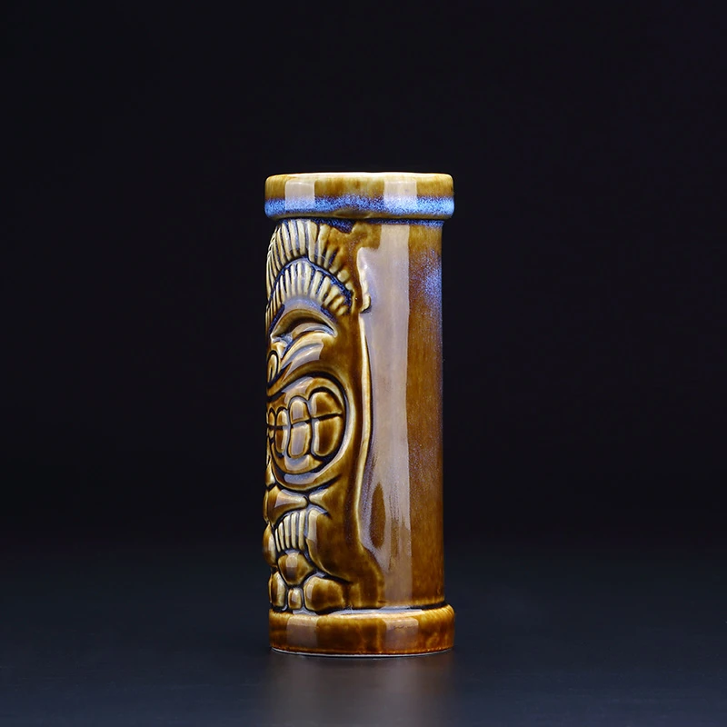 Керамическая кружка Tiki 390 мл креативная фарфоровая для пива вина чашка