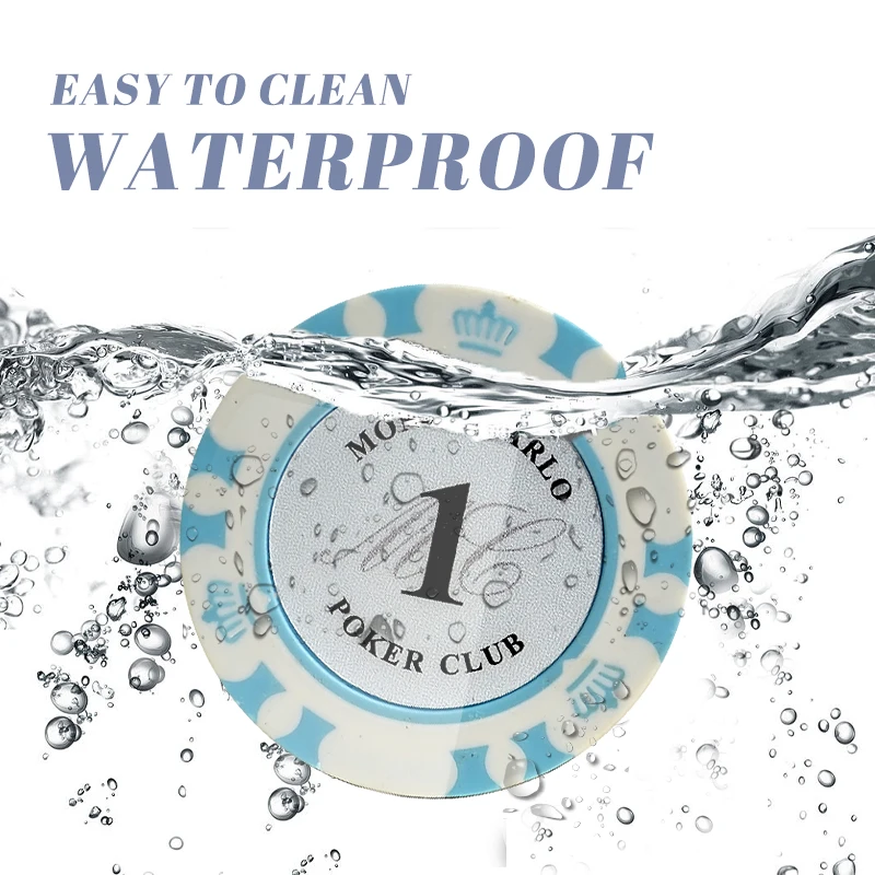 10 шт./компл. покерные фишки казино баккара Корона Монте Карло дизайн глина