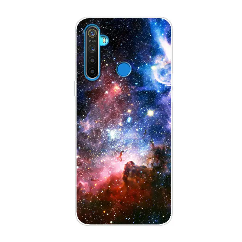 Мягкий чехол для Realme 5 мультяшный Силиконовый ТПУ телефона Oppo Realme5 RMX1911 задняя