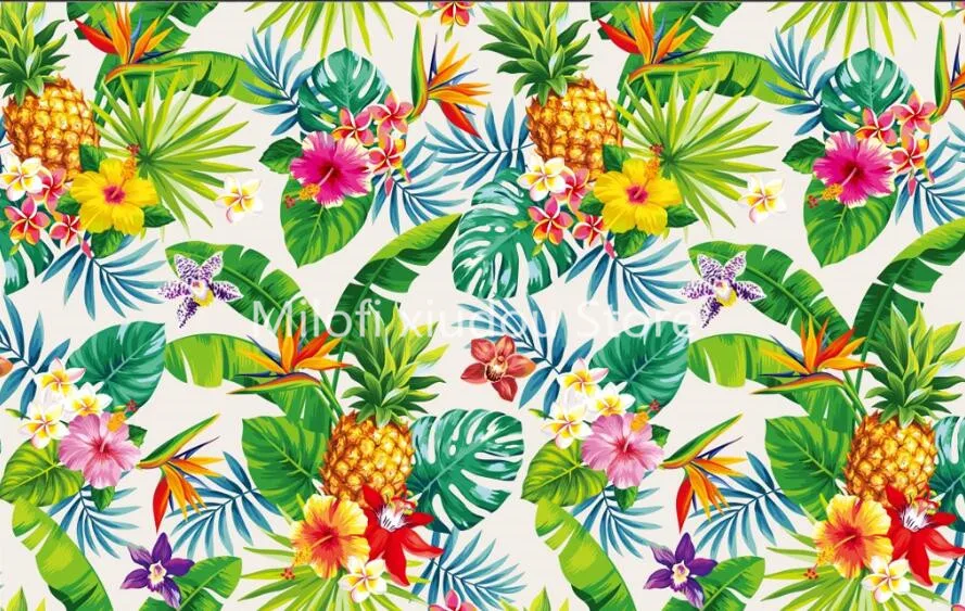 Пользовательские 3d росписи современный минималист растение из тропического