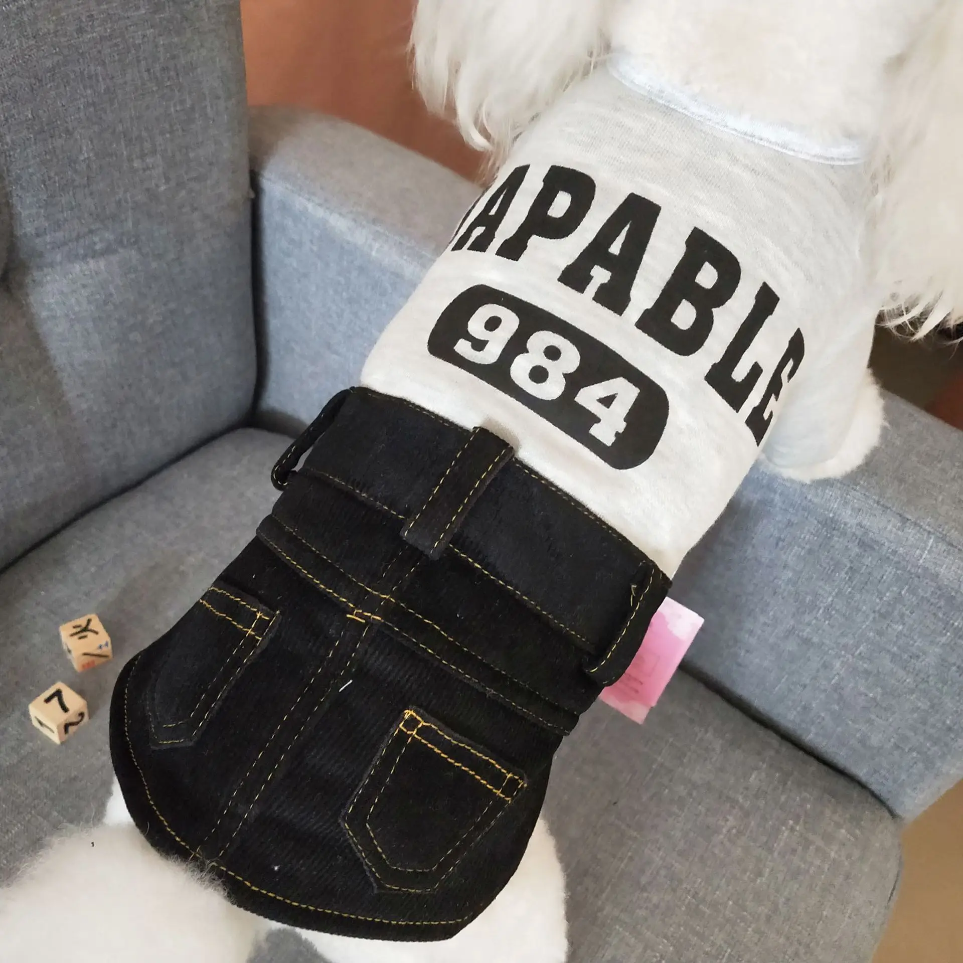 Костюм для питомца платье щенка модная Вельветовая Одежда собак аксессуары