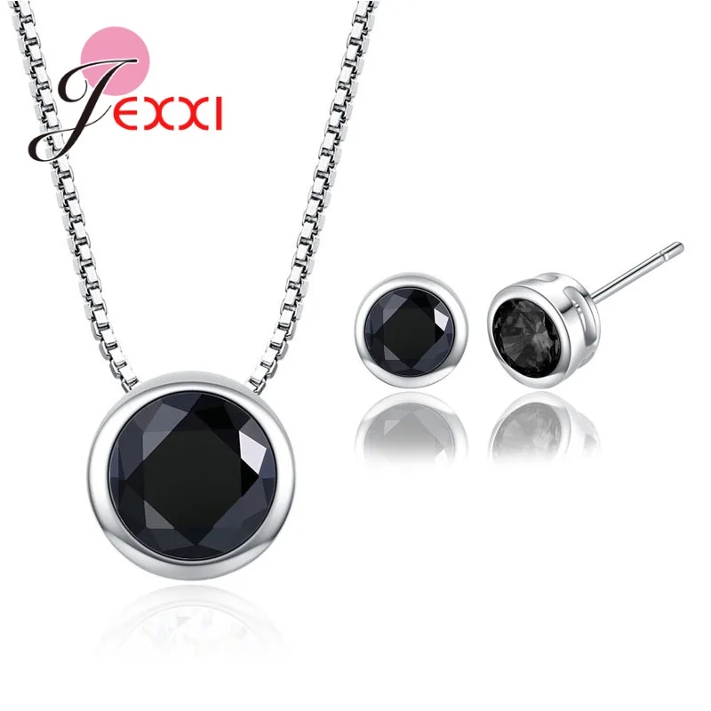 Высококачественные ювелирные наборы для женщин аксессуары Свадебный кулон CZ