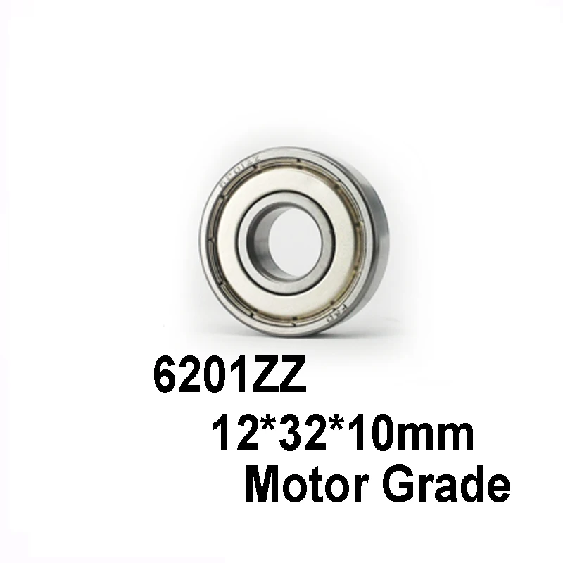 1pcs/lot 6201ZZ Motor Grade Deep Groove Ball Bearing Miniature Mini 6201-ZZ 12*32*10mm 12*32*10 |