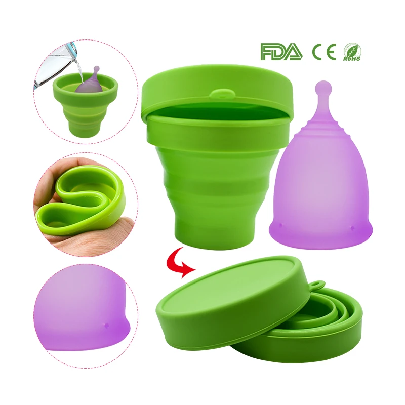 Менструальная стерилизующая чашка с Copa менструальная 100% медицинский класс