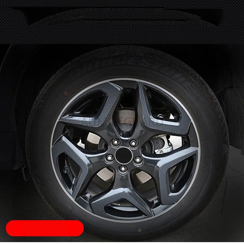 Fit for Subaru XV 2018 Декоративные колесные украшения Измененная специальная пленка на втулке из углеродного волокна для Forester.