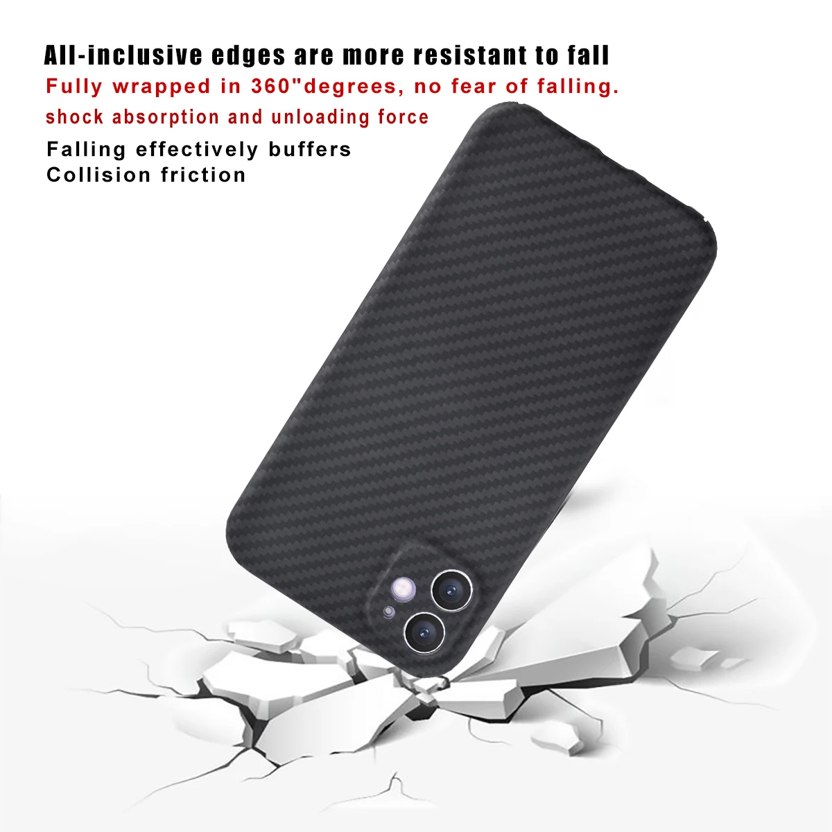 carbon fiber cover for iphone11 11pro max fine hole case aramid fiber anti drop business 5g phone shell free global shipping