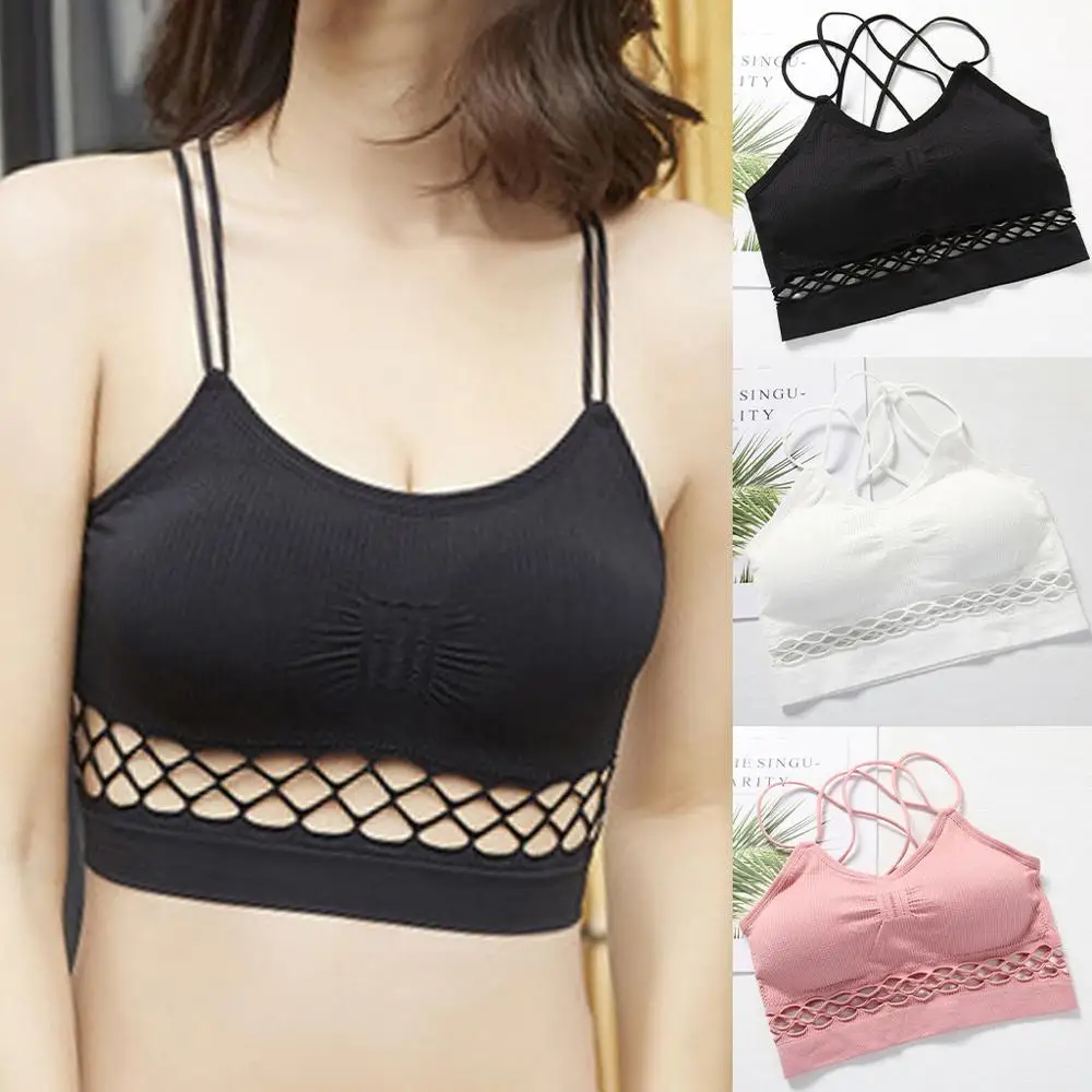 Женский однотонный спортивный бюстгальтер женское нижнее белье для фитнеса
