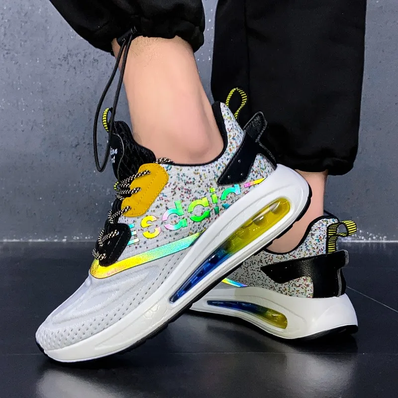 

Кроссовки мужские дышащие, беговая Обувь, с воздушной подушкой, уличные сникерсы, износостойкая Светоотражающая обувь для бега