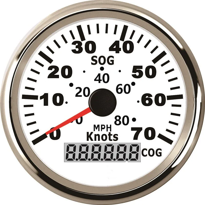 Спидометр GPS 85 мм 0-70 узлов с красной подсветкой 12 В/24 В | Автомобили и мотоциклы