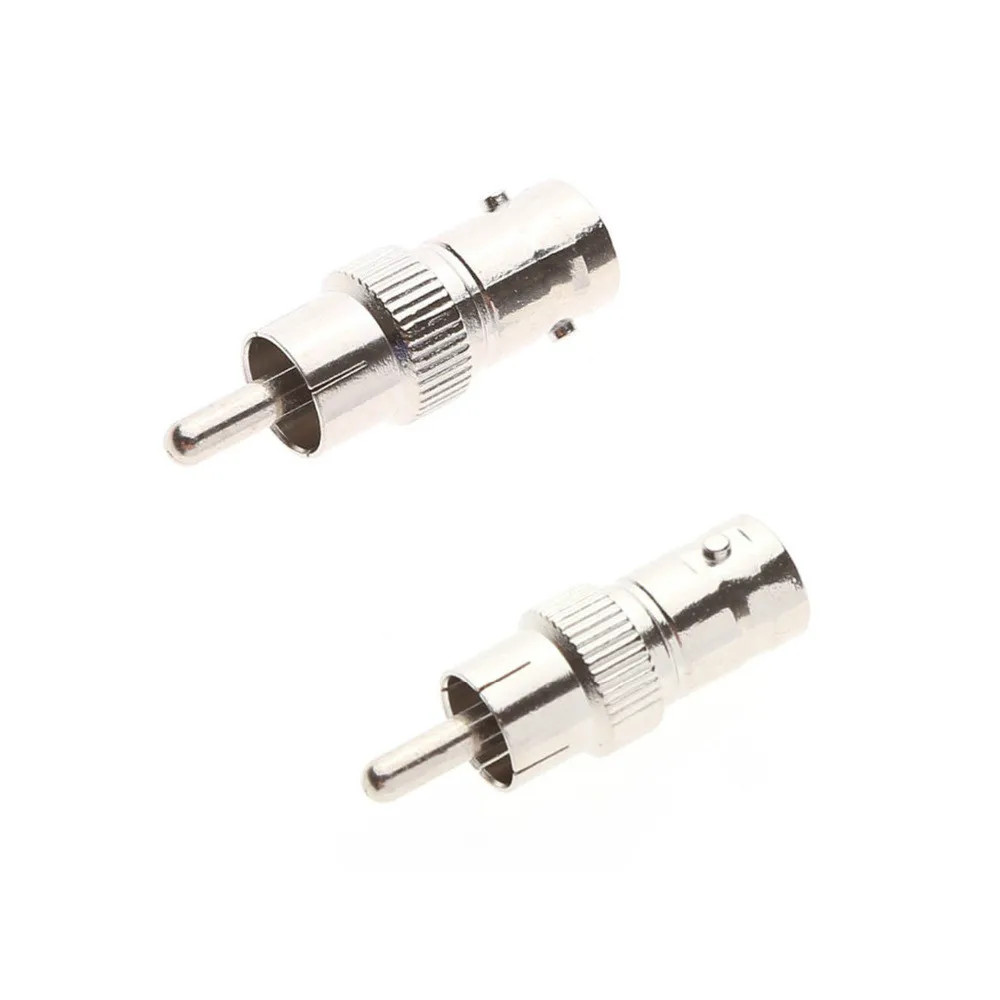 

10pcs Wholesale BNC Male To RCA Female Coax Cable Connector Adapter F/M Couple for CCTV Surveillance Camera System Kit