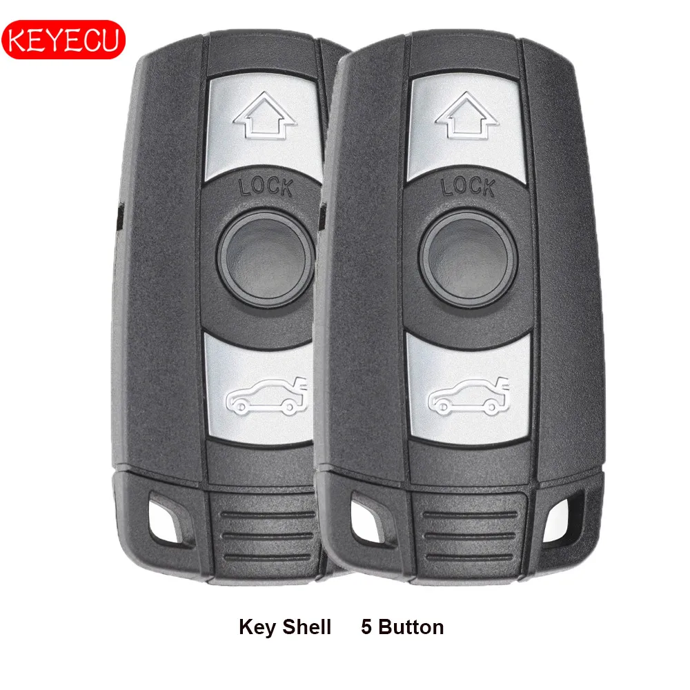 KEYECU 2 шт. дистанционный ключ-брелок от машины 315LP PCF7953 чип CAS3 система для BMW E60 E61 E90 E92