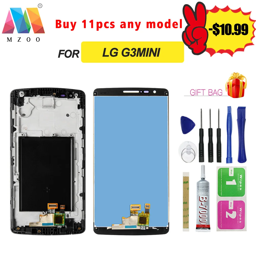 Высококачественный 100% тестовый ЖК дисплей для LG G3 Mini G3S D722 D724 Sreen сенсорный