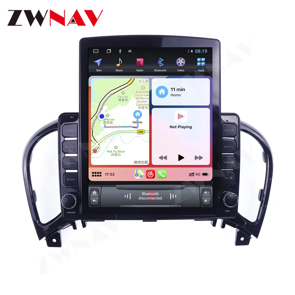 Tesla Player IPS DSP Audio Radio GPS Touch Screen Android 10 64GB Multimedia Navi Head Unit Car For Nissan Juke 2011-2016 | Автомобили и