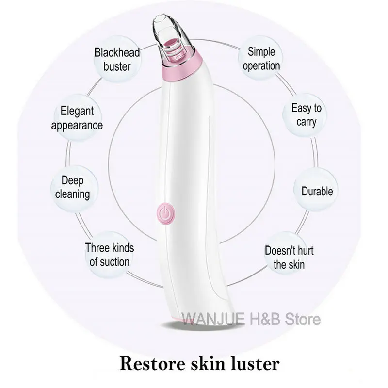 

Blackhead Remover Skin Care Beauty Tool Dropshipping Center Skincare Face Care Limpieza Facial Acne Point Noir Home Use Devices