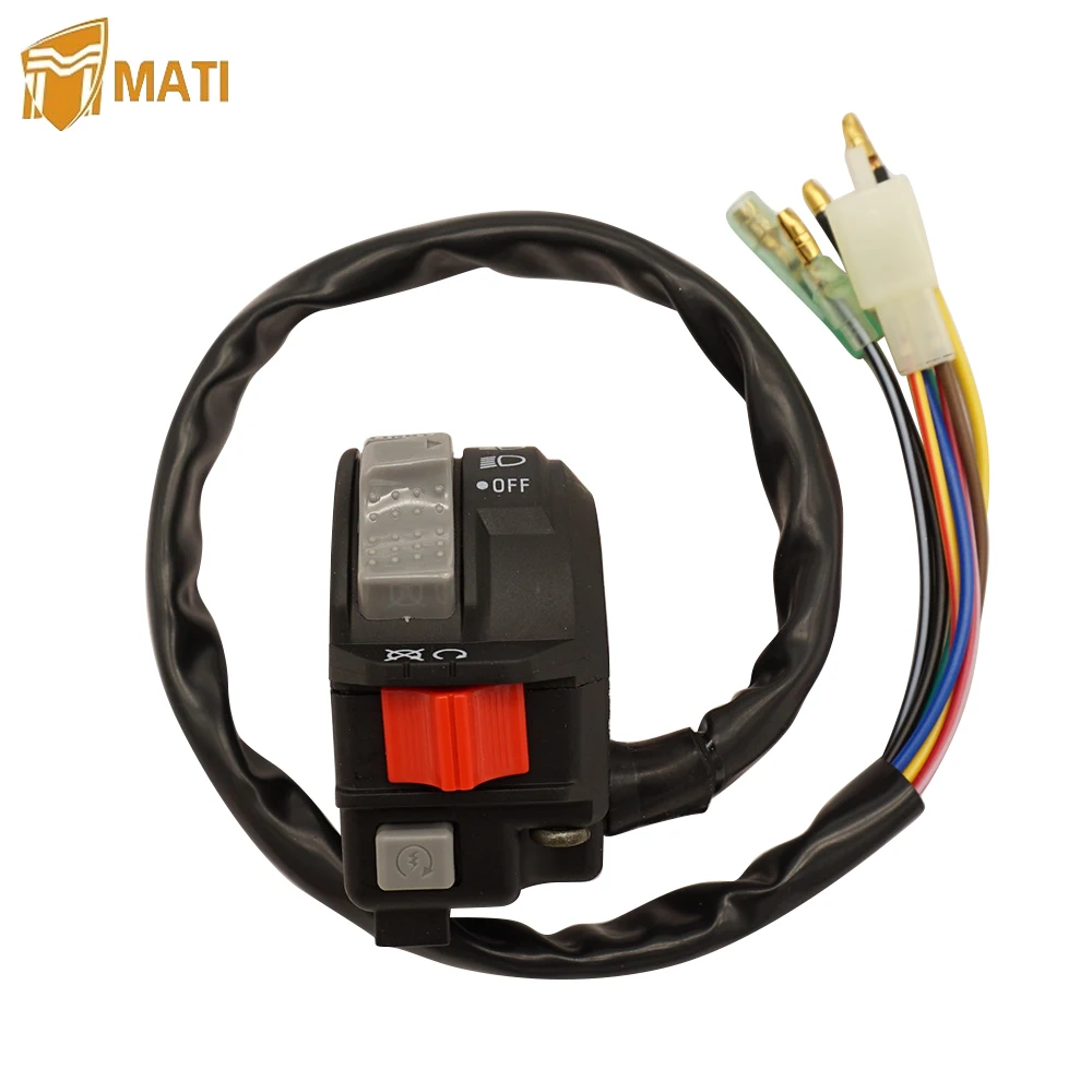 Левый переключатель на руль Управление запуском двигателя фара для Yamaha ATV Timberwolf