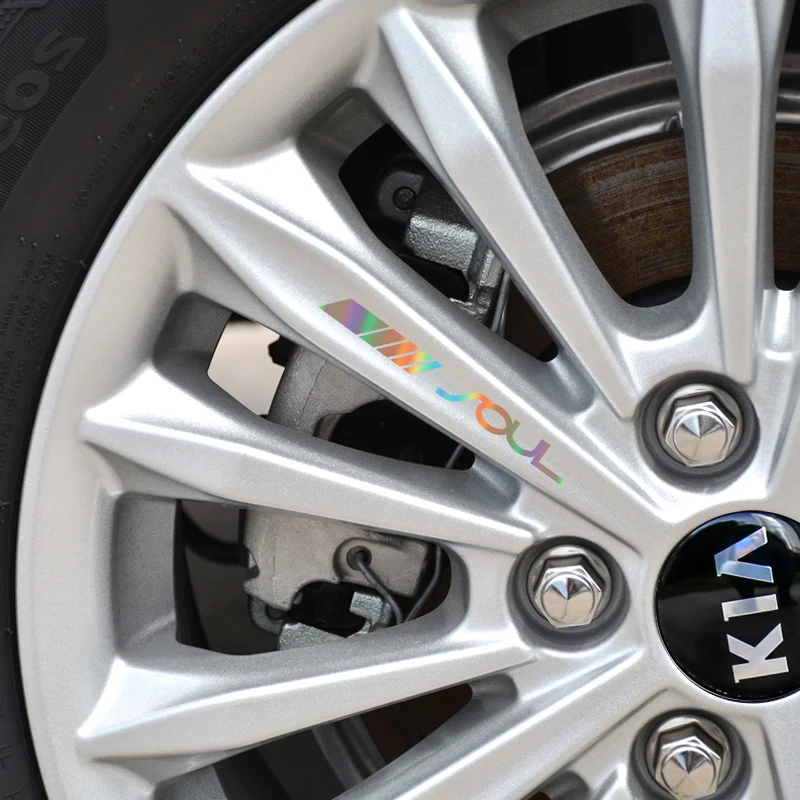 Car Wheel Sticker Logo Badge Emblem sticker Decal for Kia Soul rio ceed sportage cerato car styling accessories |