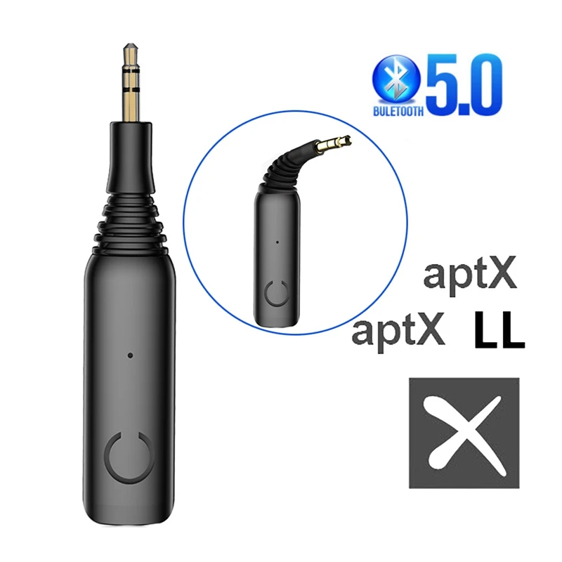 Гибкий Bluetooth адаптер 5 0 2в1 беспроводной передатчик и приемник APTX LL 3 мм AUX Jack 3D