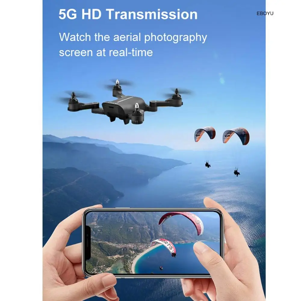 EBOYU S3 5G WiFi FPV 4K/1080P широкоугольная HD камера GPS двойной режим позиционирования