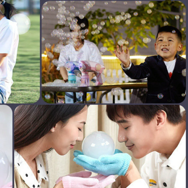 

New Bubble Toys Electric Automatic Bubble Blower Summer Smoke Magic Bubble Machine Bubble Marker Wedding Supplies Kids Gifts