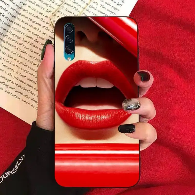 TOPLBPCS красного цвета пикантные женские туфли с рисунком в виде губ для девочек