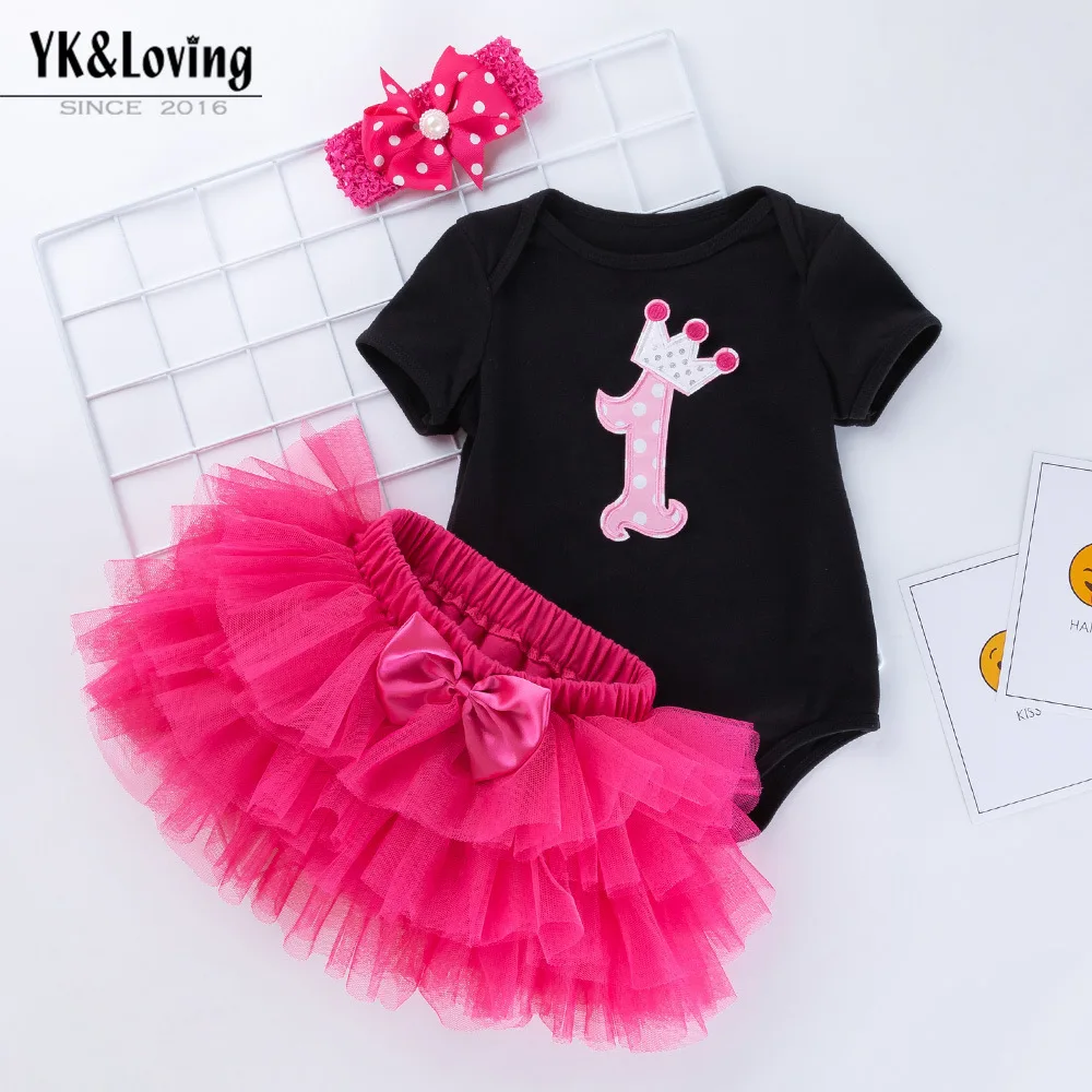 3 шт./компл. Единорог вечерние платья для детей в возрасте от 1 года малышей наряд