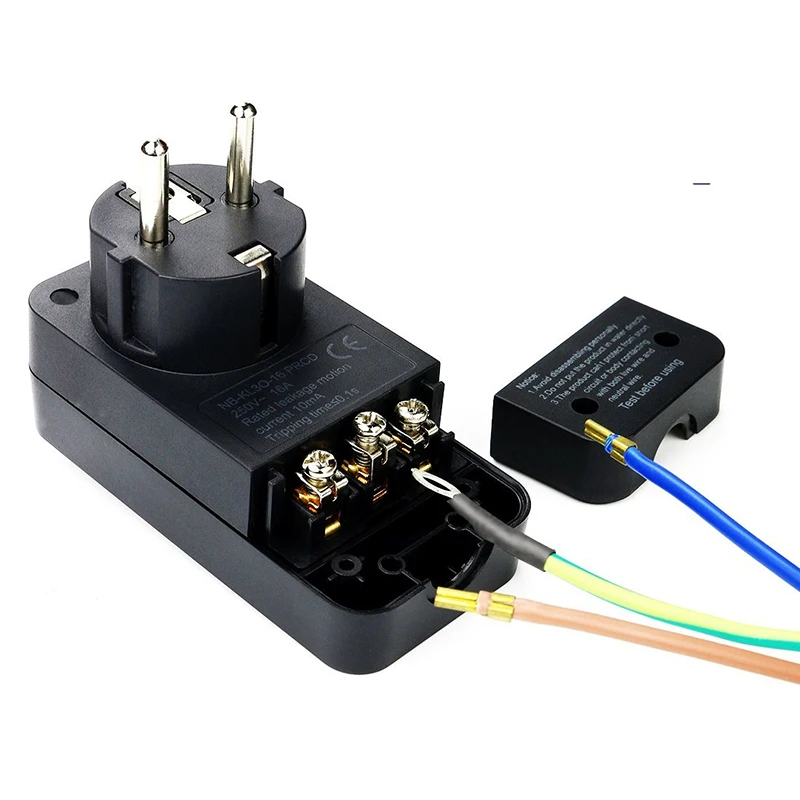 Защита от утечки заземления европейская вилка 16 А 250 В бытовой кондиционер