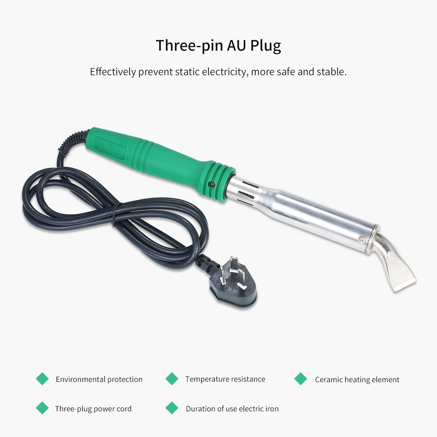 Электрический паяльник 200 Вт/300 Вт внешний резиновый с нагревом постоянной