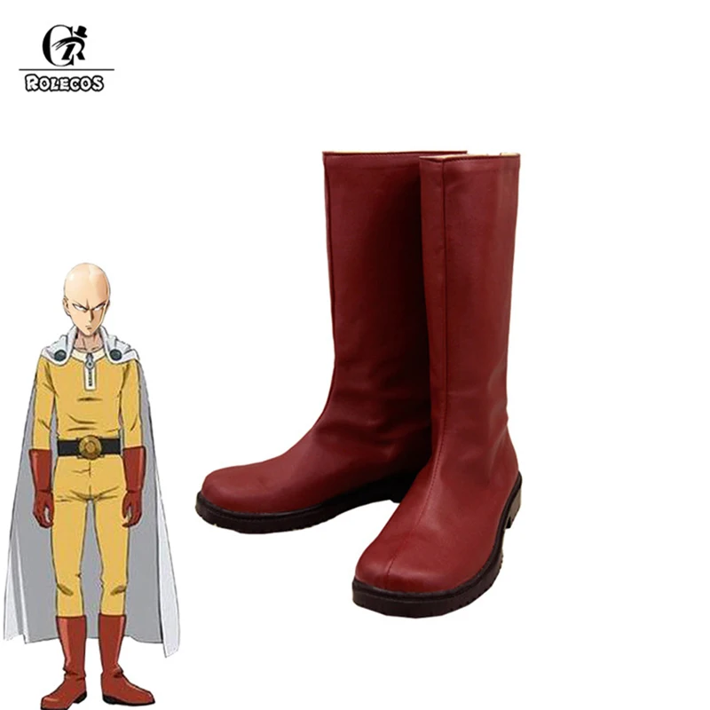 ROLECOS/аниме One Punch-Man Обувь для костюмированной вечеринки Saitama Боевые костюмы