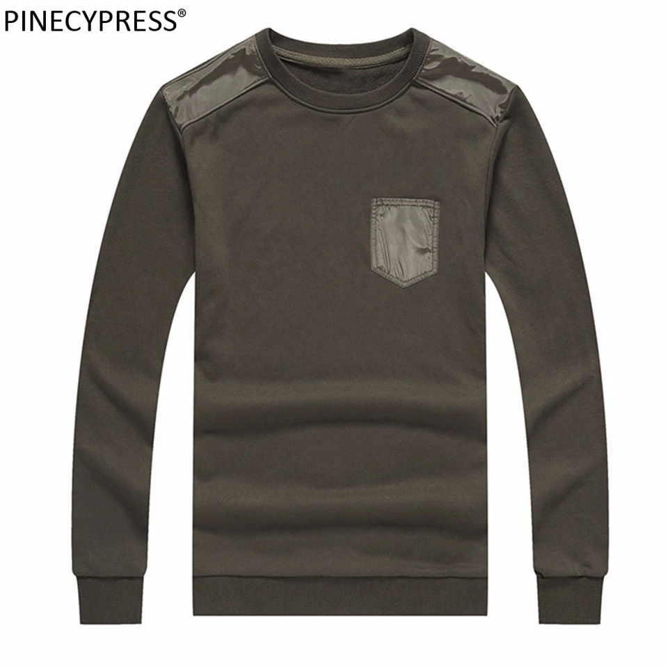 100% хлопок европейский размер мужская мода осень-весна круглый вырез длинный